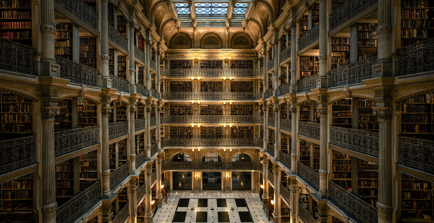 George Peabody Library by Christian Voigt, limited edition photography