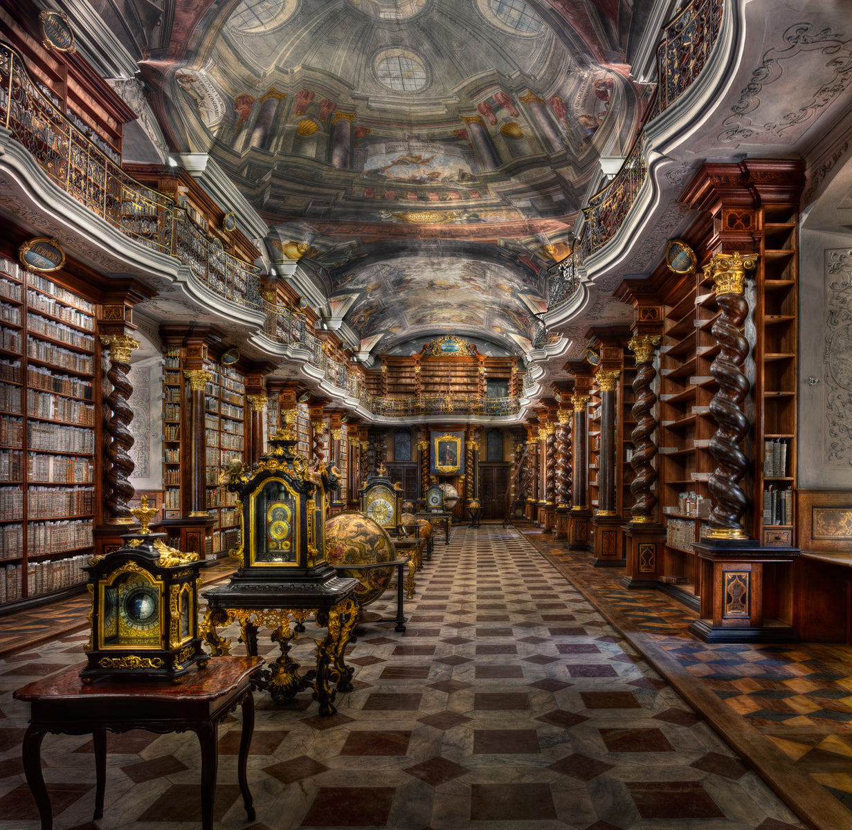 Baroque Library Hall by Christian Voigt, limited edition photography