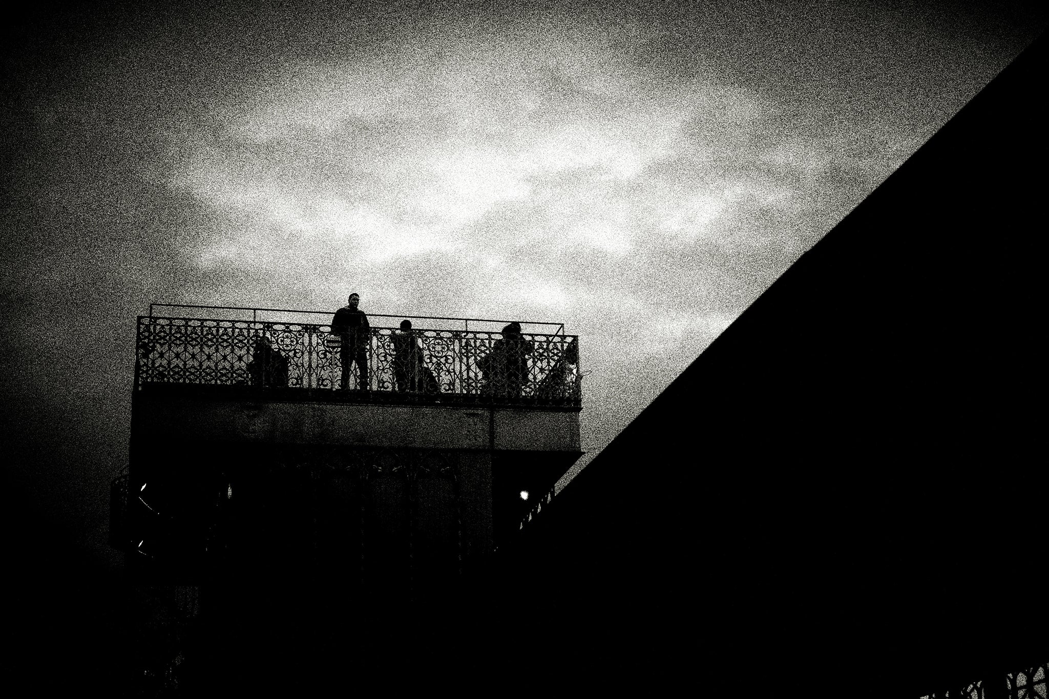 Visitors on Elevador de Santa Justa, Lisbon by Andreas H. Bitesnich, limited edition photography