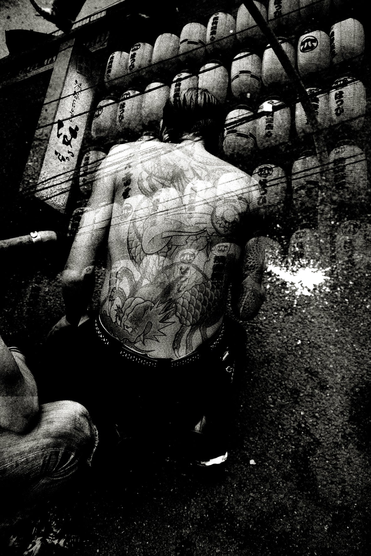 Tattooed man, Tokyo by Andreas H. Bitesnich, limited edition photography