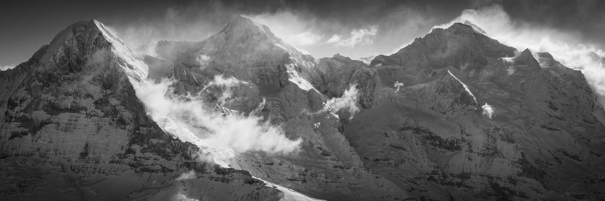 Eiger, Mönch, Jungfrau, Panorama, Switzerland by Thomas Crauwels, limited edition photography