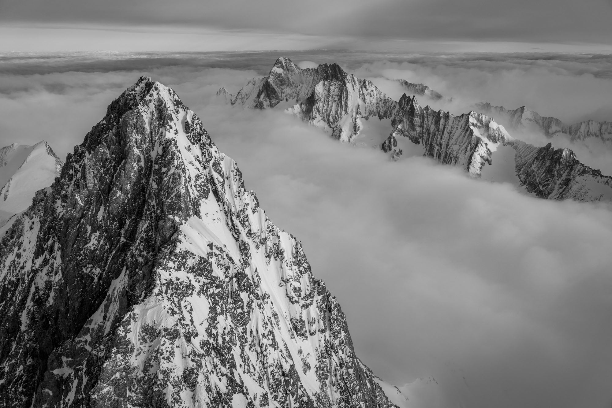 Finsteraarhorn, Summit, Switzerland by Thomas Crauwels, limited edition photography