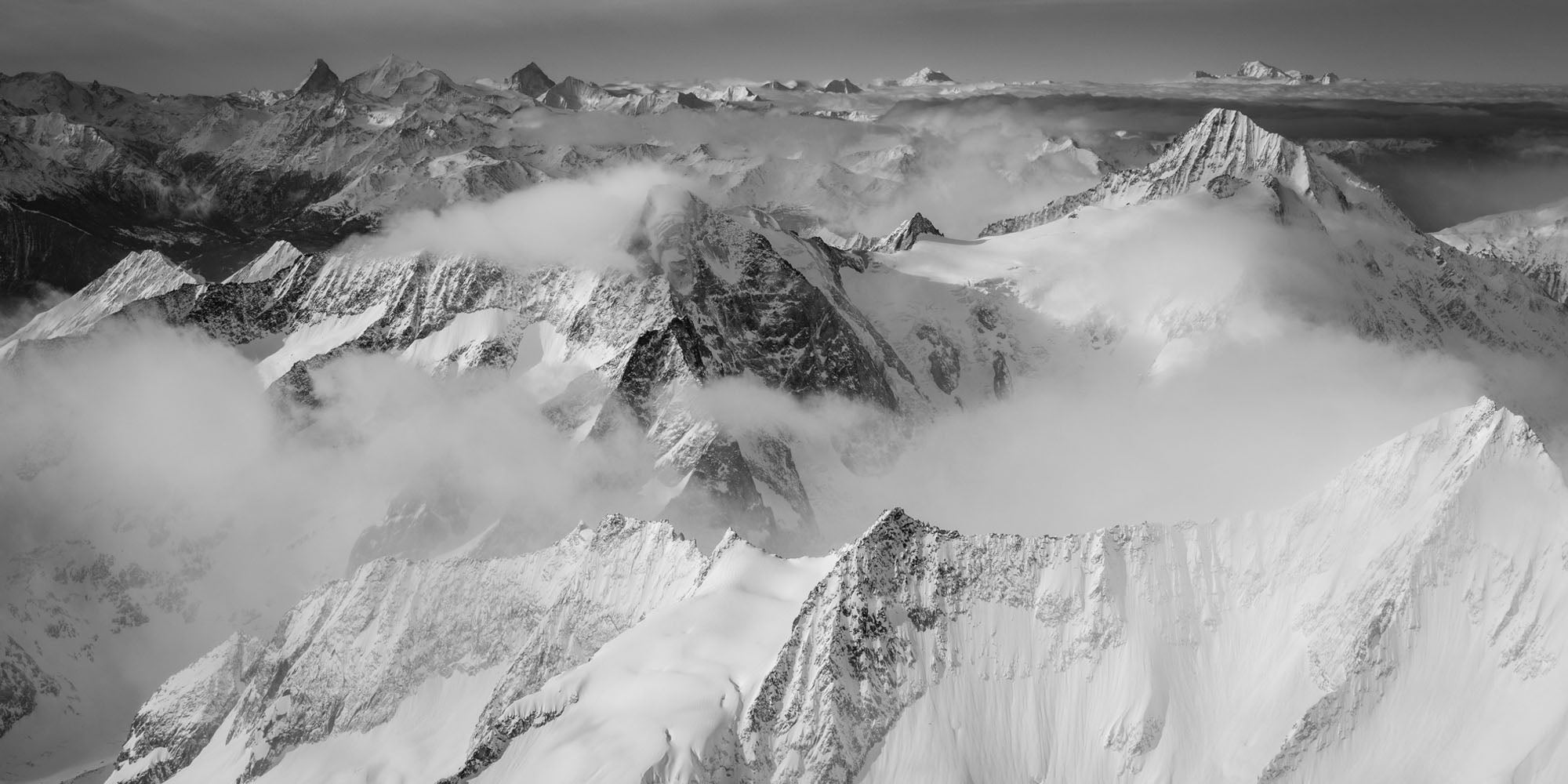 Les alpes vues des Bernese Alps, Switzerland No. 2 by Thomas Crauwels, limited edition photography