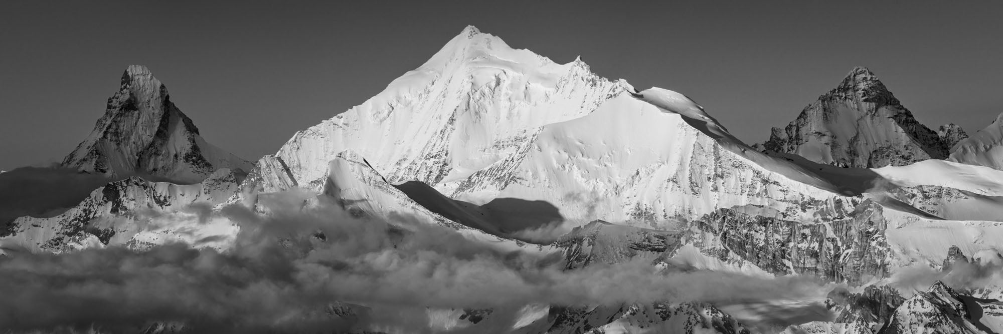 Matterhorn, Weisshorn, Dent Blanche, Panorama, Switzerland by Thomas Crauwels, limited edition photography