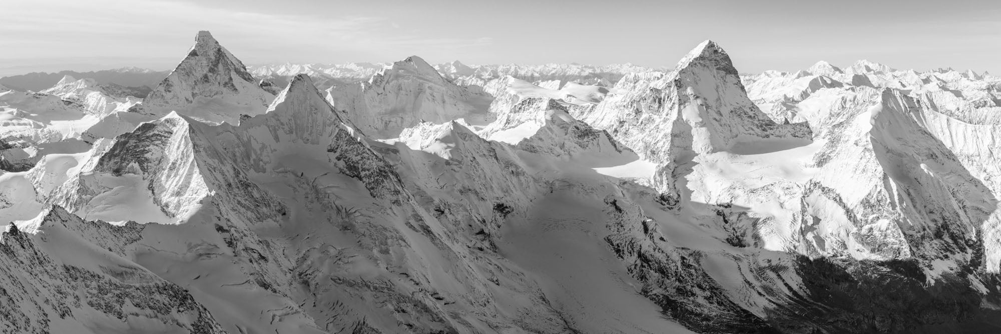 Zermatt and Chamonix, Panorama, Switzerland by Thomas Crauwels, limited edition photography
