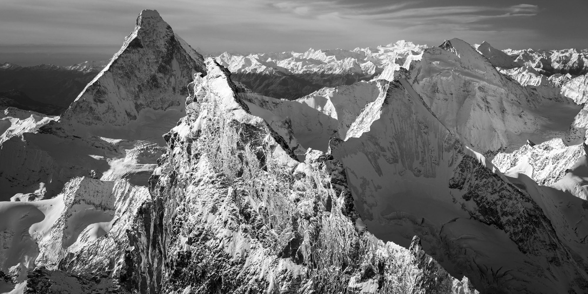 Zinalrothhorn, Summit, Panorama, Switzerland by Thomas Crauwels, limited edition photography
