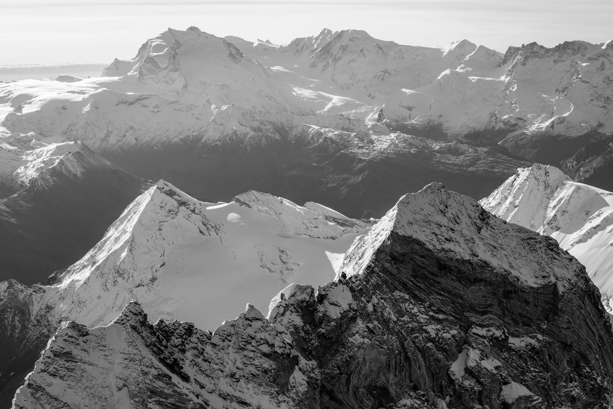 Schallhorn and Monterosa, Switzerland by Thomas Crauwels, limited edition photography