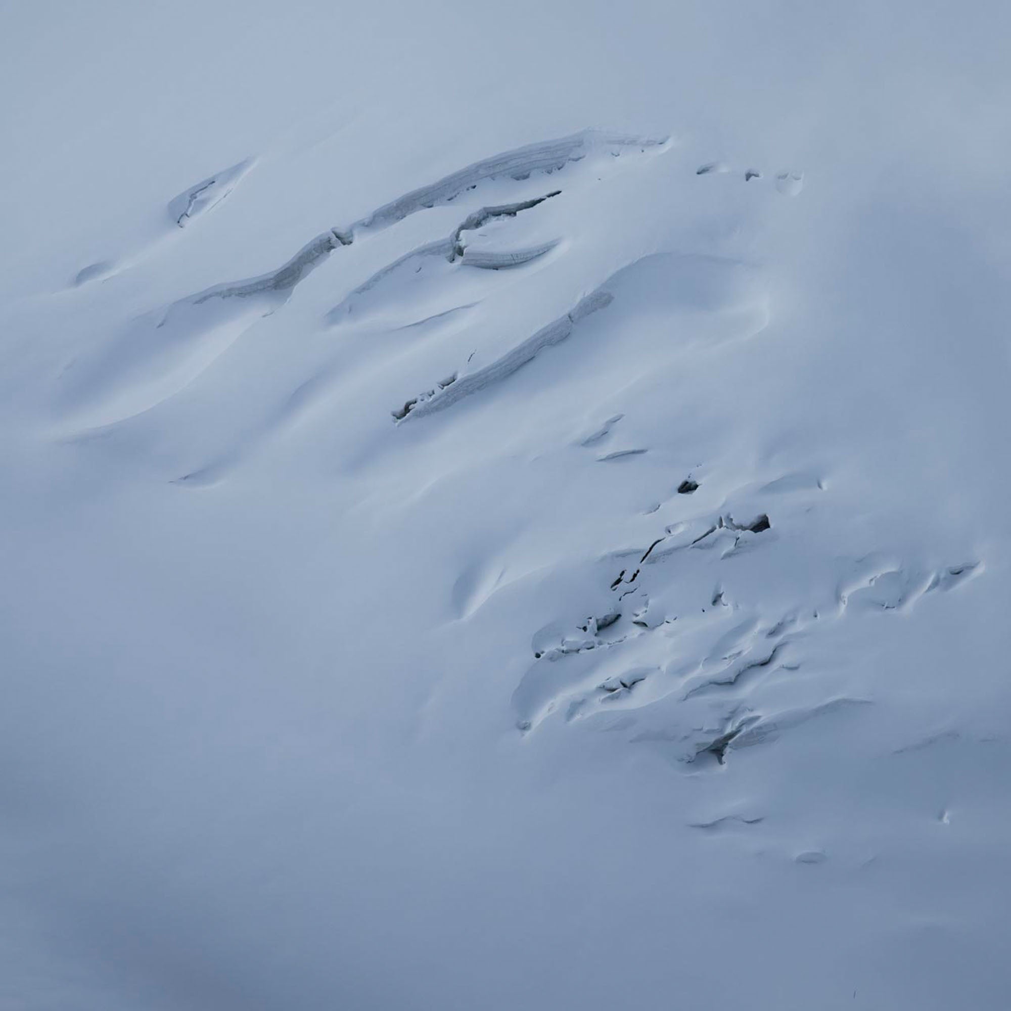 Hidden crevasses, Engadin, Switzerland