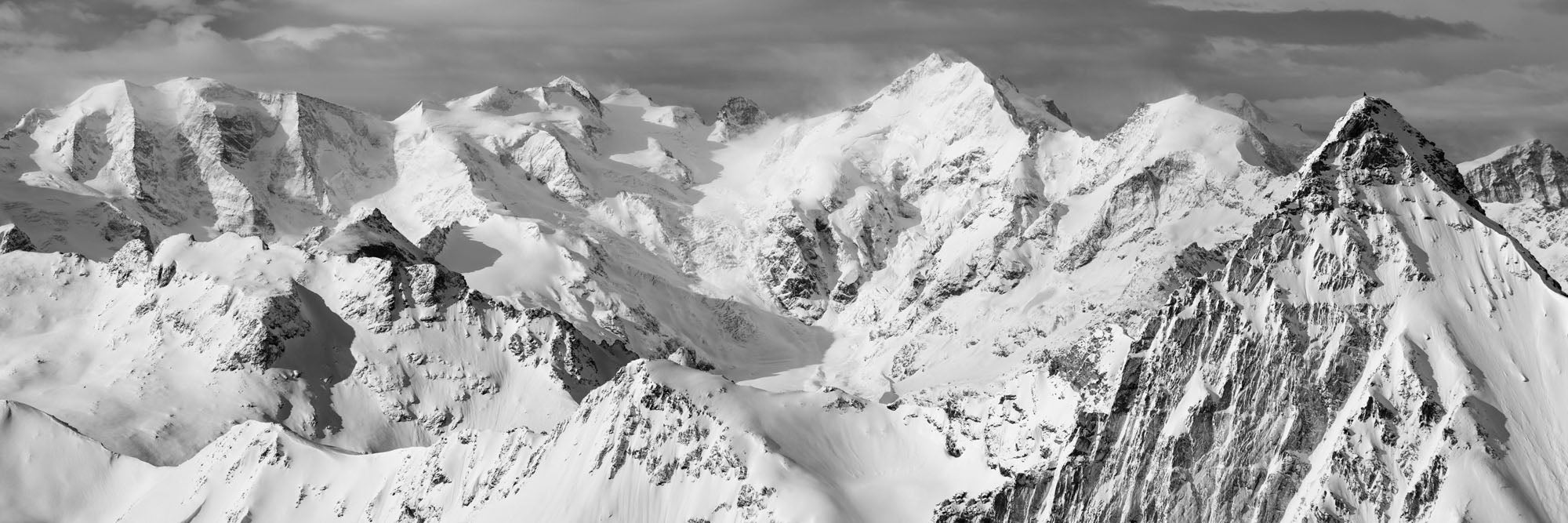 Piz Languard, Bernina Range, Panorama, Engadin, Switzerland by Thomas Crauwels, limited edition photography