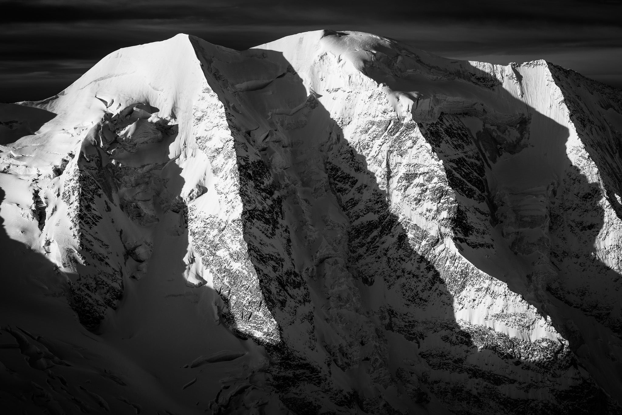 Piz Palü, Ombre et Lumière, Switzerland by Thomas Crauwels, limited edition photography