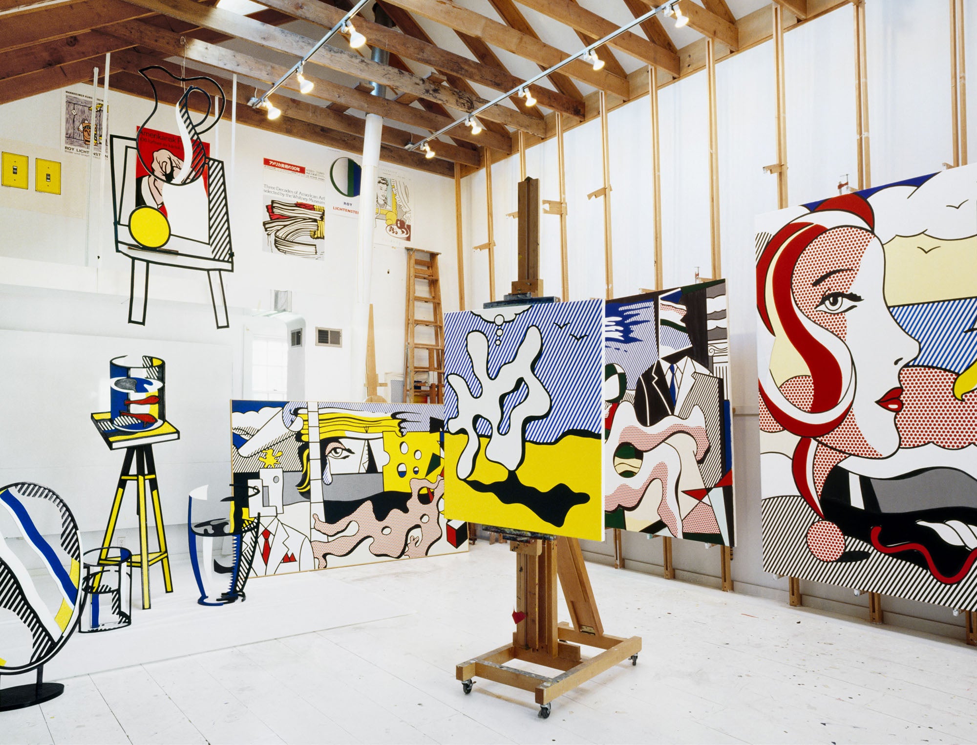Roy Lichtenstein, New York, 1977 (Lichtenstein Studio, Southampton) II by Horst P. Horst , limited edition photography