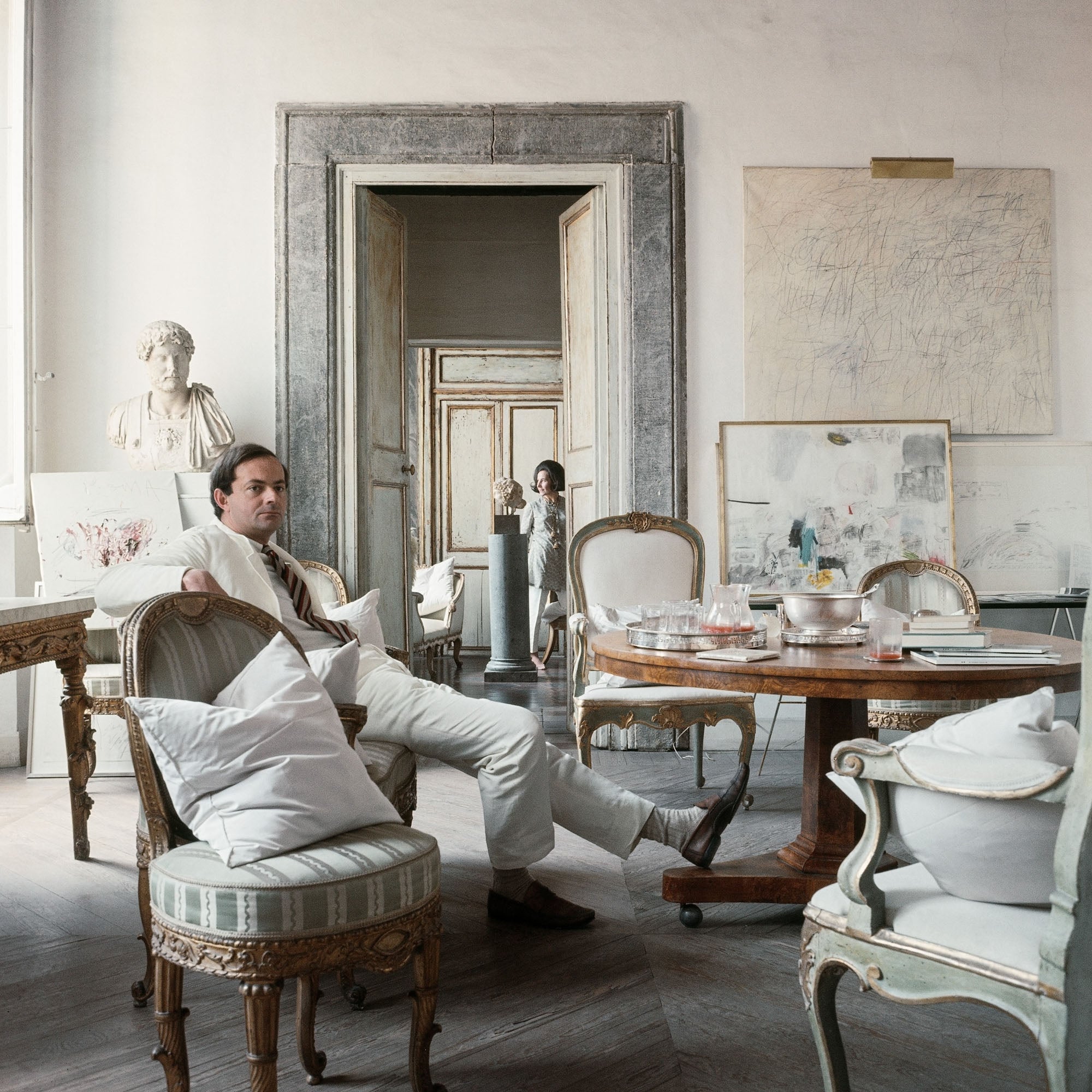 Cy Twombly in Rome 1966 - Untitled #4 by Horst P. Horst , limited edition photography