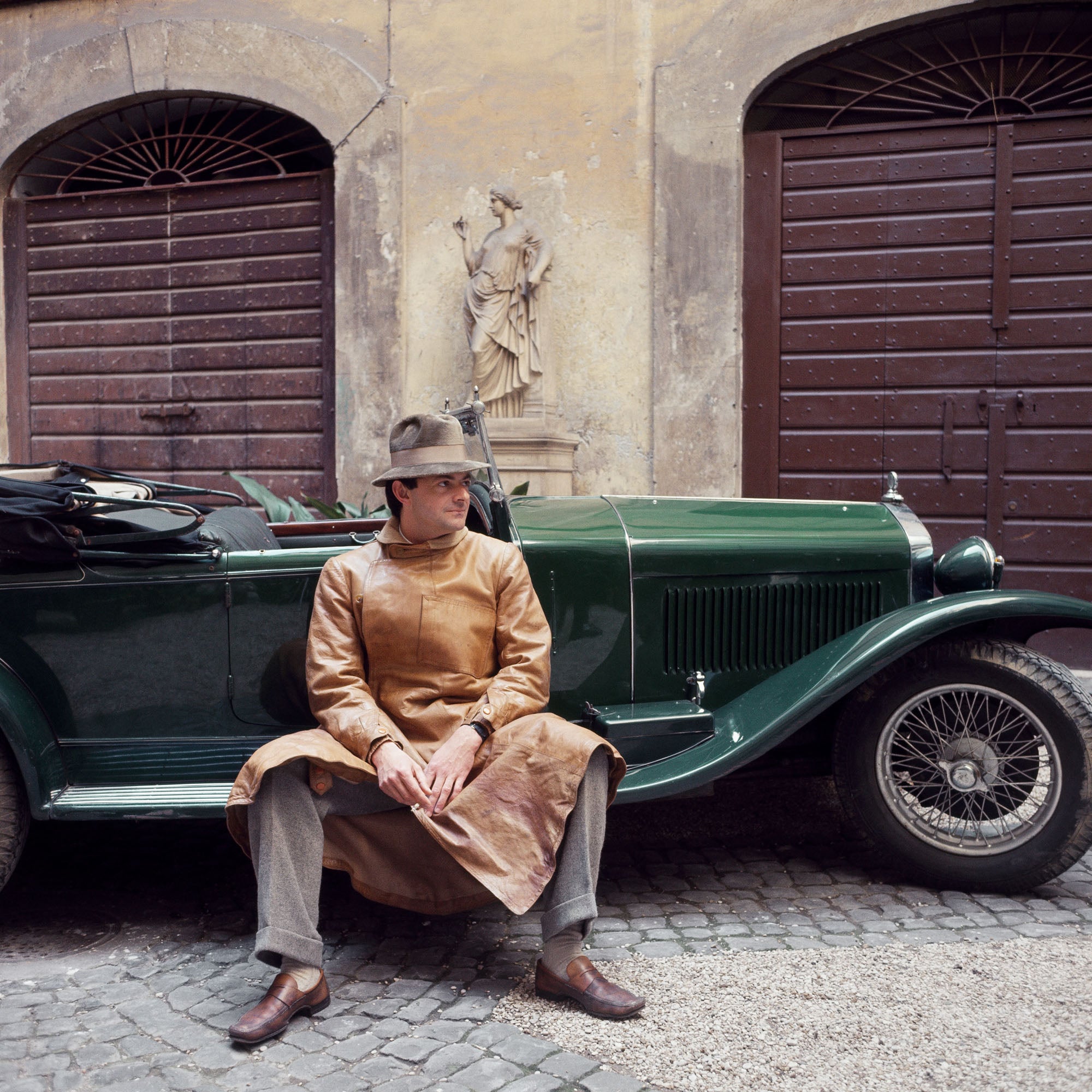 Cy Twombly in Rome 1966 - Untitled #17 by Horst P. Horst , limited edition photography