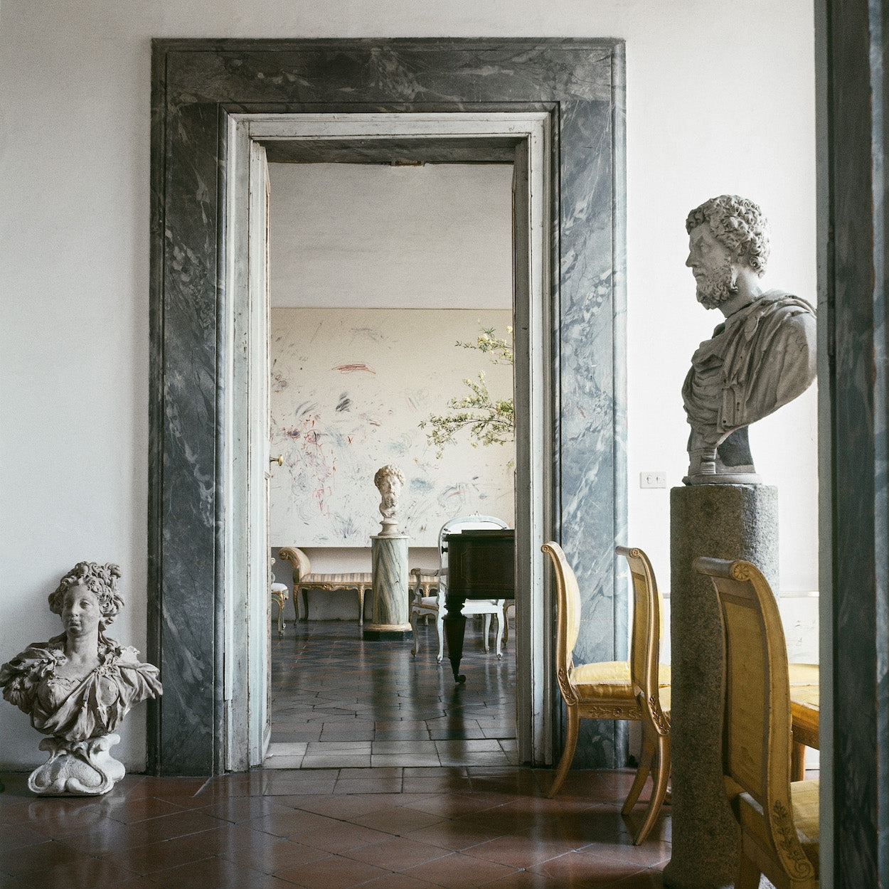 Cy Twombly in Rome 1966 - Untitled #23 by Horst P. Horst , limited edition photography