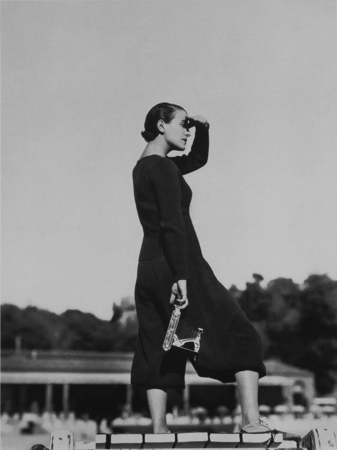 Mme Georges Auric, Two-piece by Tao-Tai, French Riviera by George Hoyningen-Huene, limited edition photography