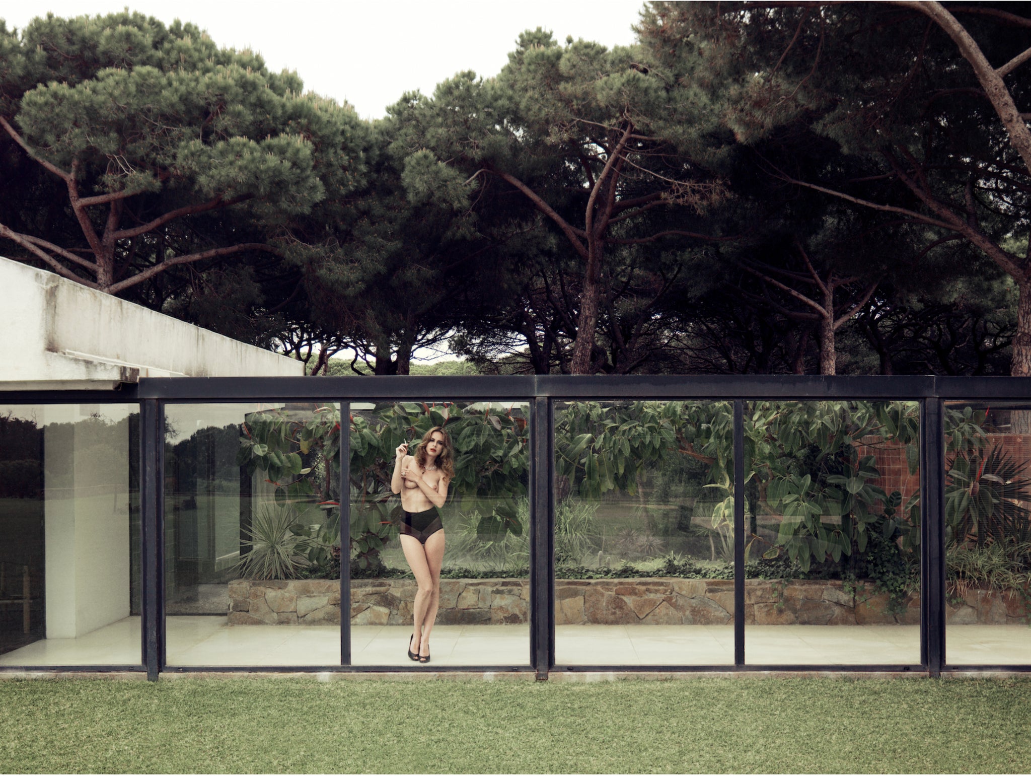Chloe In The Garden (colour) by Marc Lagrange, limited edition photography