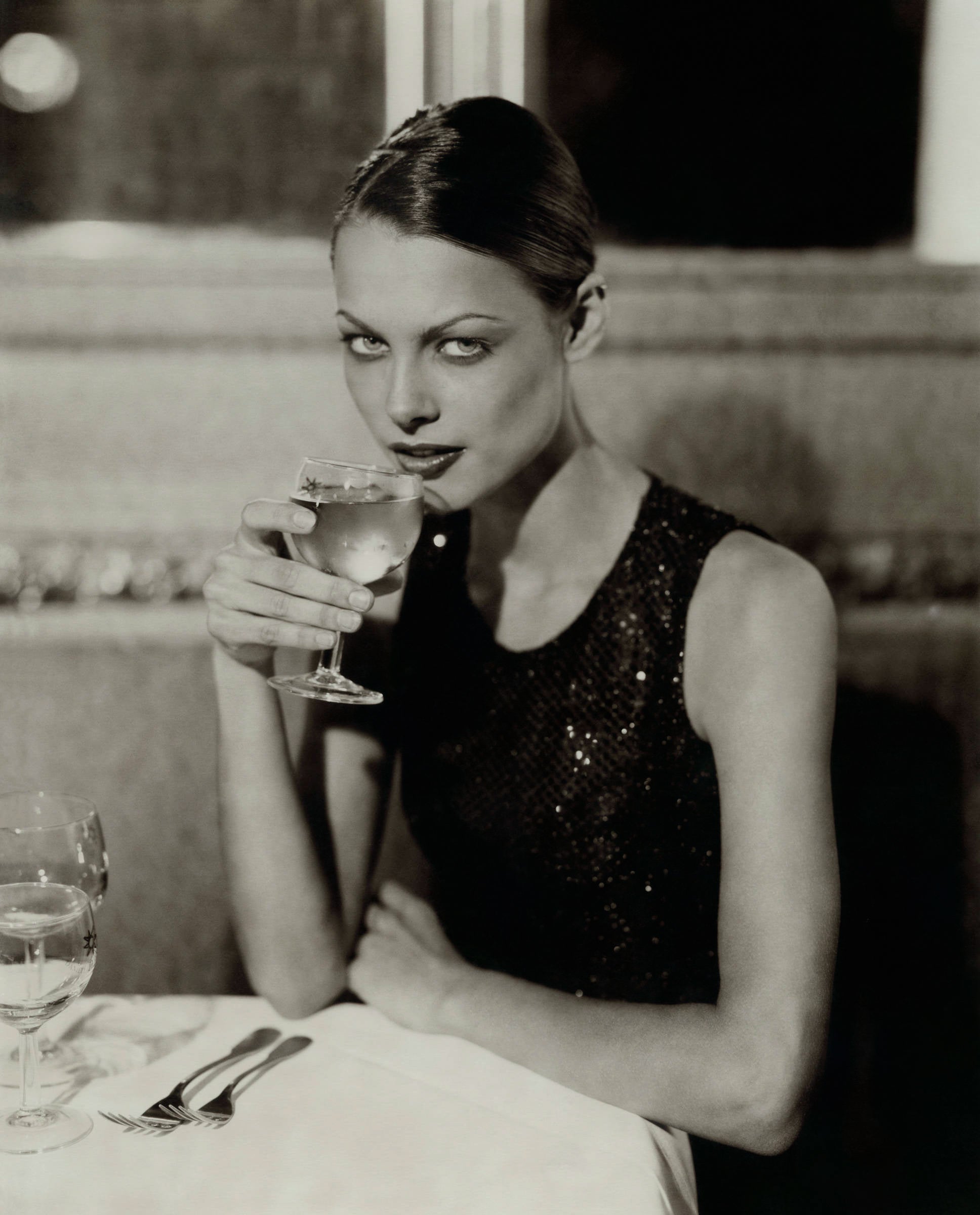 Dinner at Danieli's (sepia) by Marc Lagrange, limited edition photography