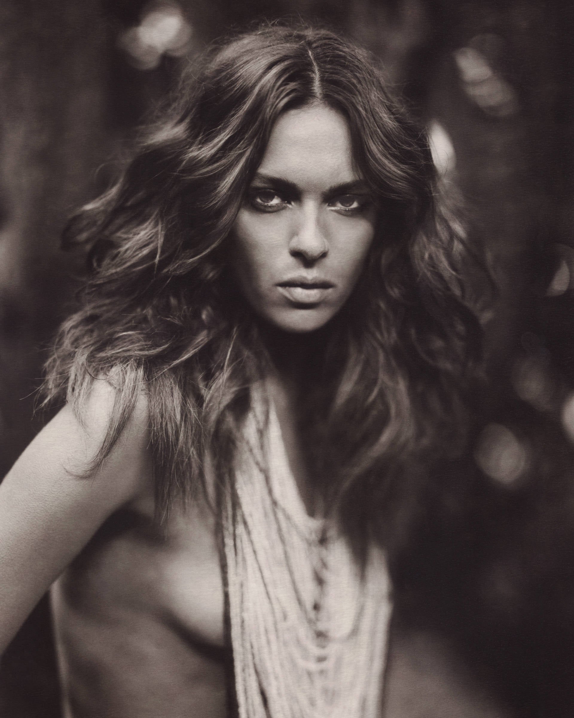 Elise Crombez Portrait (sepia) by Marc Lagrange, limited edition photography