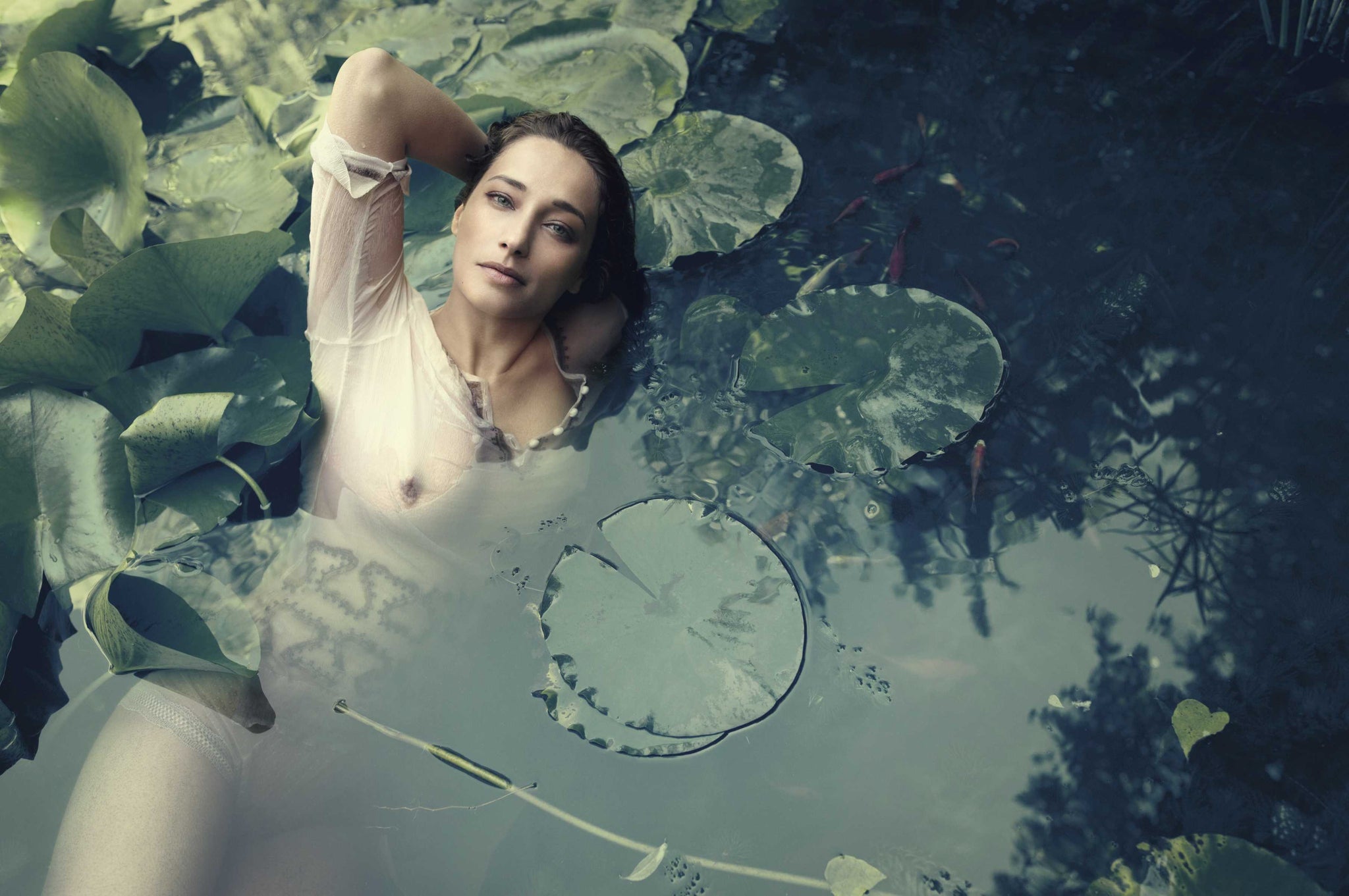 Amongst Lilys (colour) by Marc Lagrange, limited edition photography