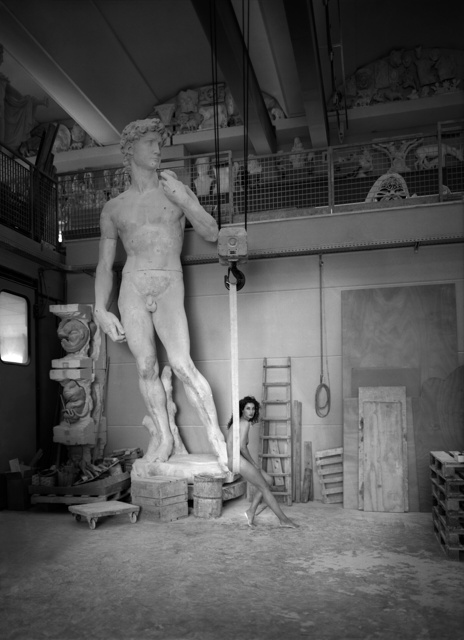 Michelangelo's Sling (b&w) by Marc Lagrange, limited edition photography