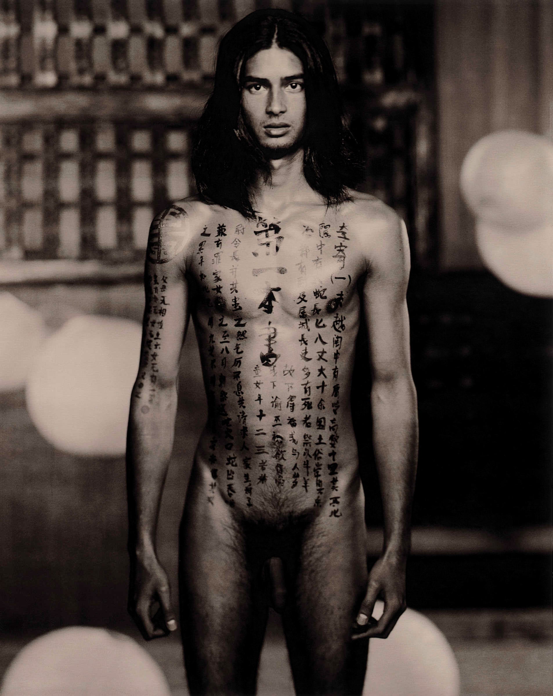 Pillow Book Man (sepia) by Marc Lagrange, limited edition photography
