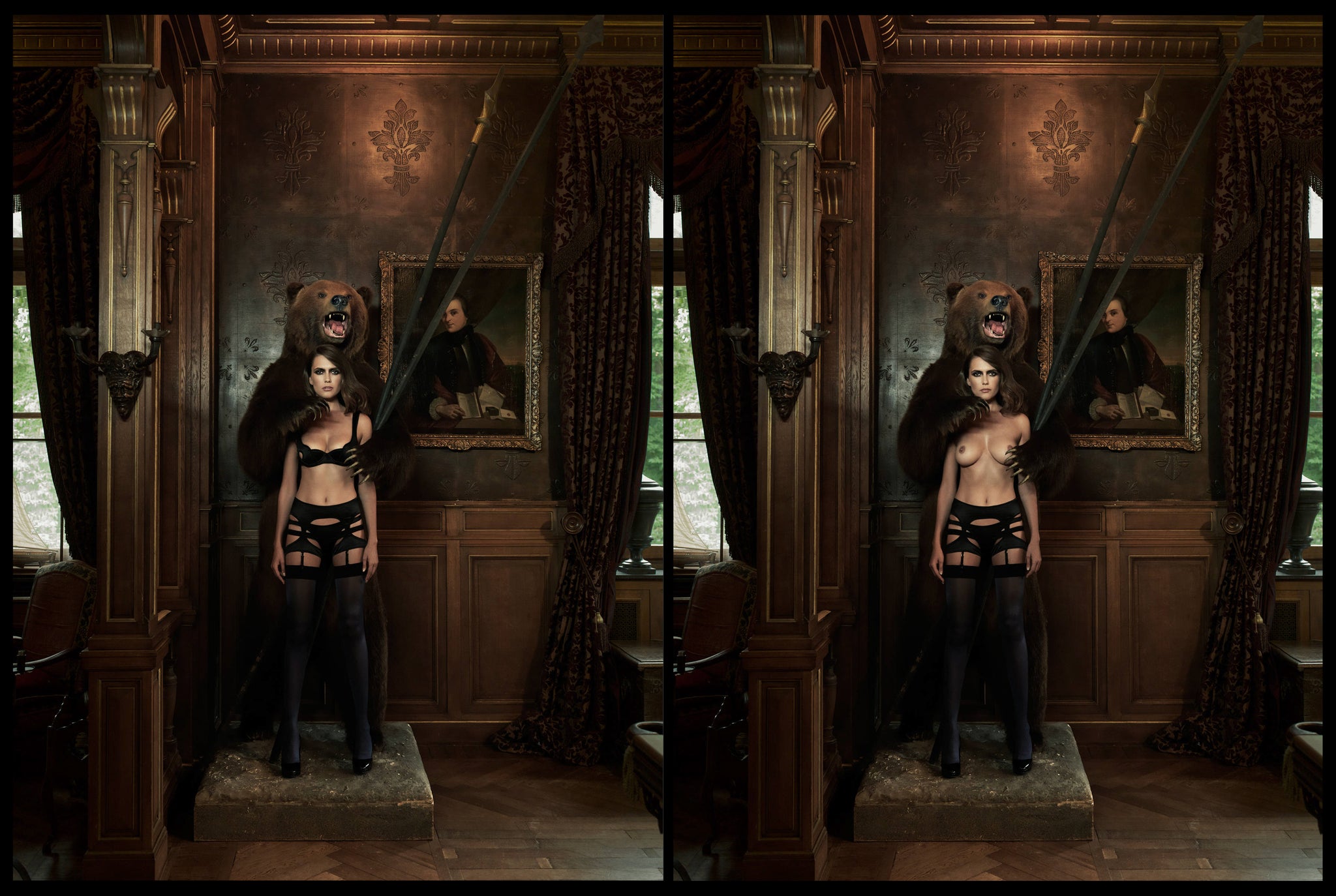Screaming Orgasm (Dyptich) (colour) by Marc Lagrange, limited edition photography