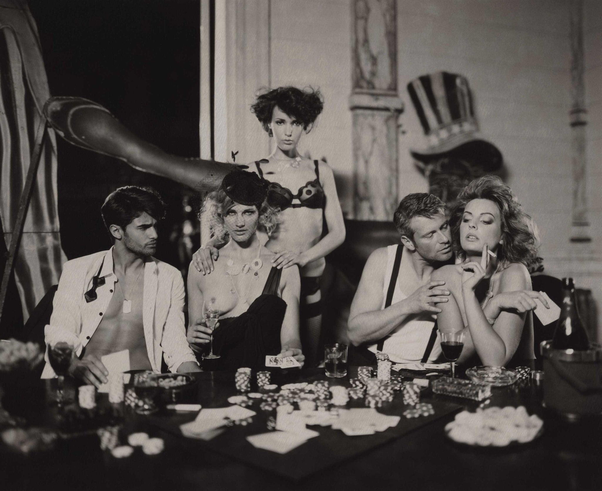 Strippoker (sepia) by Marc Lagrange, limited edition photography