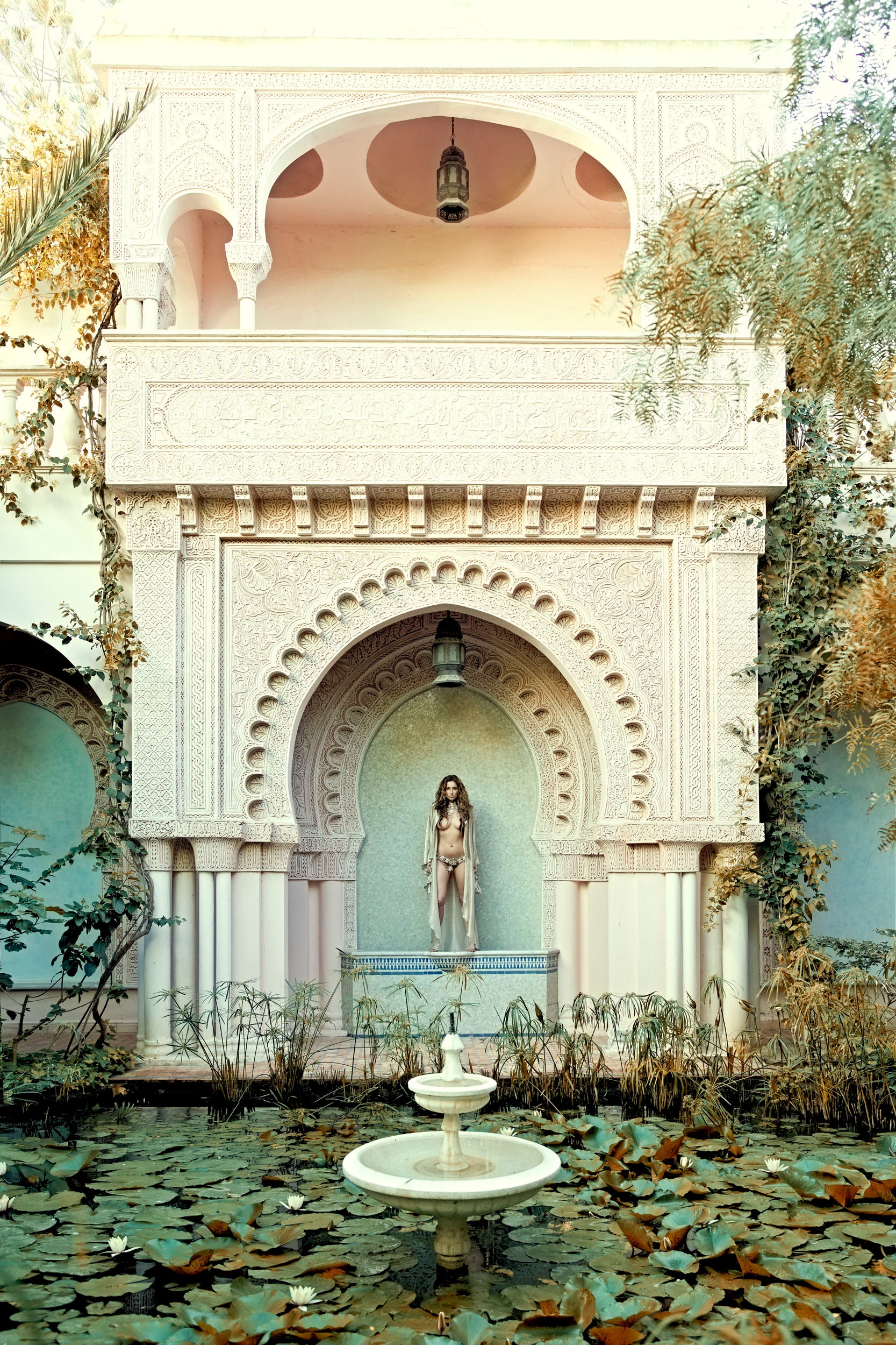 The garden of Dar El Malaika (colour) by Marc Lagrange, limited edition photography