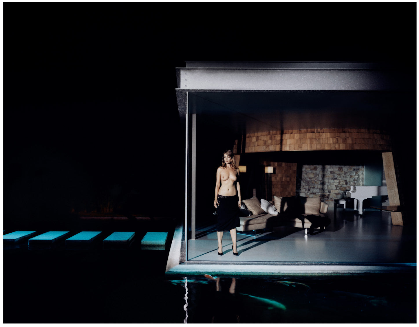 Carole at Villa C - Before/After (colour) by Marc Lagrange, limited edition photography