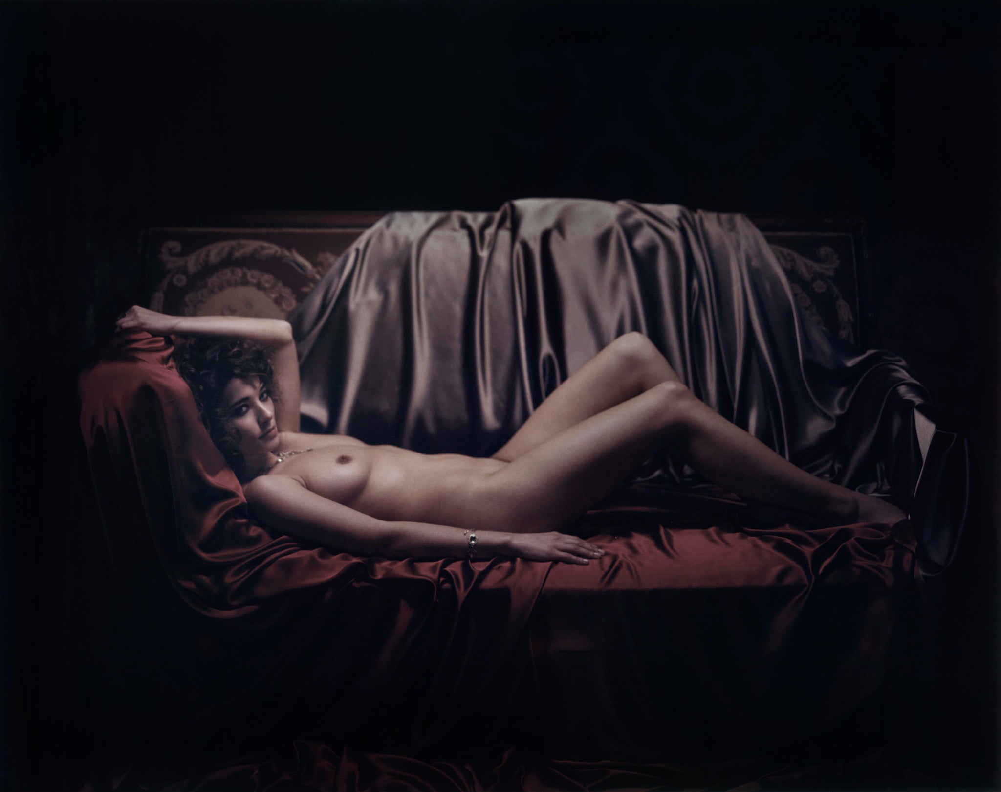 Carole Lay Down (colour) by Marc Lagrange, limited edition photography