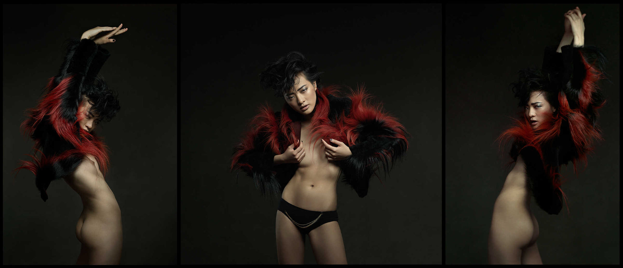 Chan Chiu Triptych (colour) by Marc Lagrange, limited edition photography