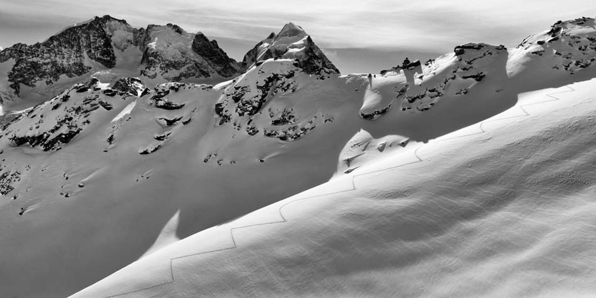 Piz Bernina und Roseg, Switzerland by Peter Mathis, limited edition photography