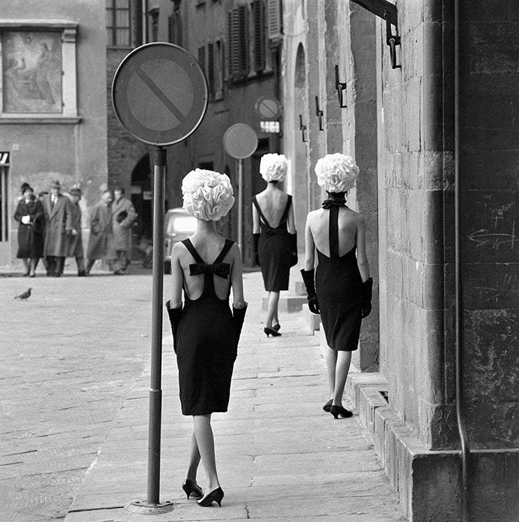 The Italian Collections, Three little black dresses by Norman Parkinson, limited edition photography