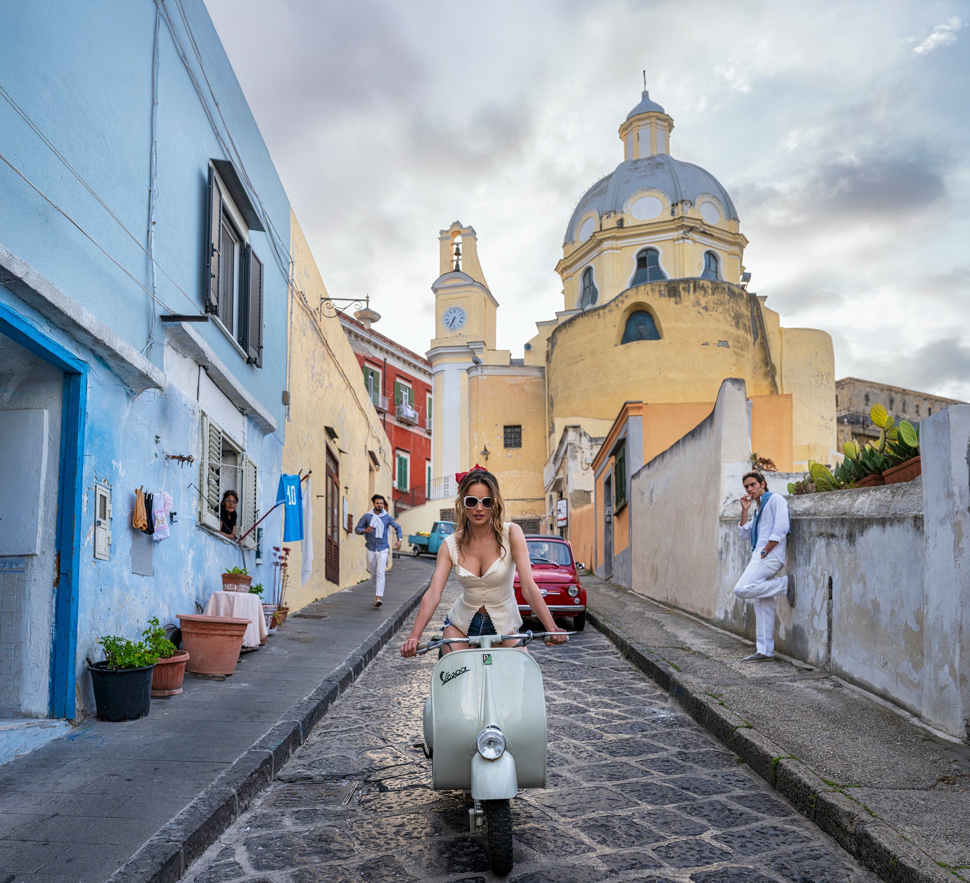 The Girl on the Vespa (Colour) by David Yarrow, limited edition photography